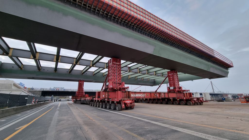 Precision allows bridge section installation to have traffic flowing quickly